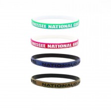 Custom Color Coated Silicone Rubber Bracelet Dual Layer